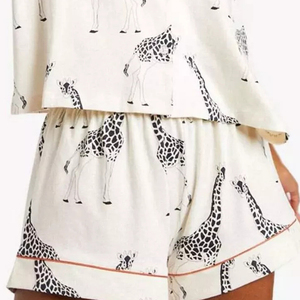 2024 мягкие женские короткие пижамные комплекты из двух предметов, женские пижамы с орагниическим бамбуком, комплект для женщин - Product Image 6