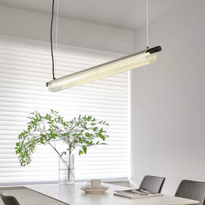 Luminaire suspendu minimaliste moderne en aluminium doré pour restaurant, design de salon, bar, salon de thé, éclairage de chambre à coucher, bureau, LED - Product Image 4