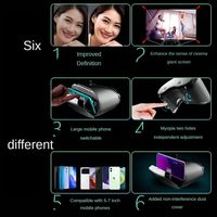 Lunettes VR VRGpro X7 pour téléphone portable, protection des yeux contre la lumière bleue, casque de réalité virtuelle, miroir magique 3D