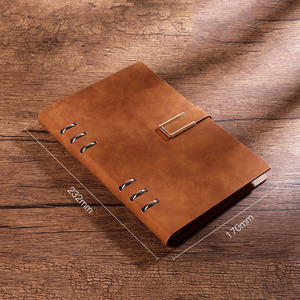 Carpeta <span class=keywords><strong>de</strong></span> anillo <span class=keywords><strong>de</strong></span> cuero PU A5, cuaderno impreso con logo personalizado, planificador suelto con hebilla magnética, venta al por mayor - Product Image 6