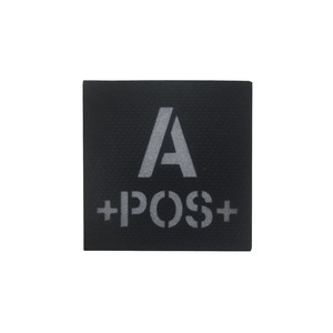 Toptan taktik yamalar A B AB O POS IR yansıtıcı kan tipi kol rozetleri ile kanca döngü destek - Product Image 2