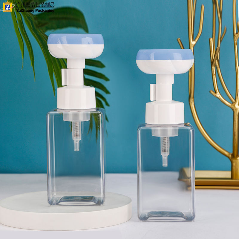 Transparent Bottle Blue Pump