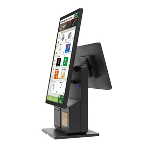 23.8-inch+18.5-inch Dual Screen POS Machine With Touch Screen POS <strong>System</strong> Suitable For <strong>Supermarket</strong> Self-service Checkout Kiosks - Product Image 2