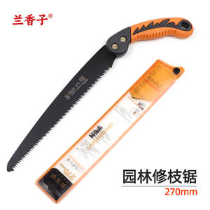 Sierra de mano Pichu de 270 mm, de acero con alto contenido de carbono, mango tipo mariposa, para podar árboles frutales de jardín, con bolsa protectora - Product Image 4