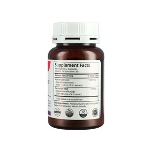 Private Label Manufacturer Milk Thistle <b>Supplement</b> 120 Capsules for Women and Men Improve Digestion Absorption <b>Supplement</b> - Product Image 3