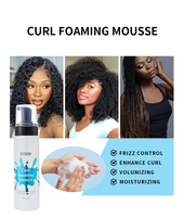 Mousse Modellante Biologica Vegana Personalizzata Private Label per Capelli Ricci, Tenuta Forte, Schiuma Lisciante, Cera Idratante per Extension e Capelli Crespi