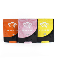 Sachet Mylar refermable en gros avec fermeture éclair, 7g, imprimé sur mesure, anti-odeur, pochette verticale pour snacks et herbes