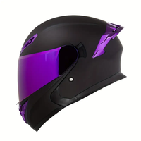 Casques de moto modulables à visière double rabattable 2025, homologués DOT, accessoires électro-plaqués personnalisés