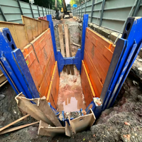 Boîte de soutènement réutilisable en acier Jiangsu Litewei pour travaux souterrains – Nouvelle boîte de soutènement pour fossés d'excavation