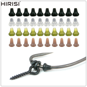 50 Piezas Hirisi, Cuentas de Goma Suave, Topes para Anzuelos de Pesca de Carpa, Accesorios de Pesca para Agua Dulce, Aparejos de Pesca de Lago AH035 - Product Image 1
