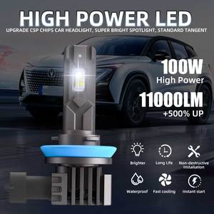 Lampadina LED per Fari Auto con Driver Integrato 9005 9006 H1 H3 H7 H11 Faro LED per Auto - Product Image 2