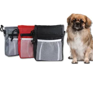 Wholesale Dog Treat Bag Multi-Purpose Portable Puppy Treat Pouch 3 Ways To Wear With Waist Belt Shoulder Strap