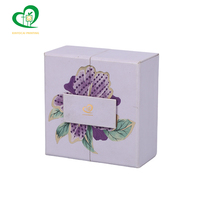 Boîte de papier biodégradable de luxe de haute qualité emballage doublé de carte d'or en gros pour la nourriture de sucrerie de gâteau de tasse de chocolat