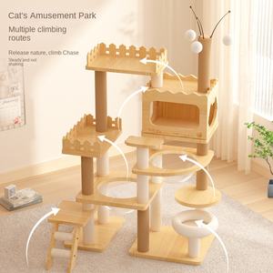 Tiragraffi per Gatti a Forma di Capsula Spaziale con Nido, Capacità 22kg, Gioco per Animali Domestici per Tutte le Stagioni, Vendita Diretta dalla Fabbrica - Product Image 3