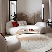 Canapé en velours de mouton de forme spéciale, style nordique moderne et simple, pour salon, boutique de vêtements, robe de mariée