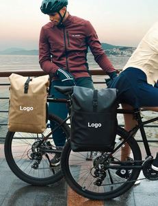 Échantillon gratuit BSCI 27L Sac de vélo 3 en 1 100% imperméable et réfléchissant pour porte-bagages avec compartiment pour ordinateur portable et sac à dos - Product Image 6