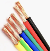 Cable de cobre sólido/trenzado de un solo núcleo, 1mm, 1,5mm, 2,5mm, 4,0mm, casa aislada de PVC, Cable de construcción eléctrica, 21mm, 21mm