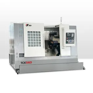 GSK/FANUC/SIEMENS/mesin bubut untuk dijual CNC mengubah kasur miring Tck63-2000 C sumbu CNC mesin bubut untuk logam