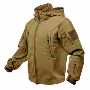 Veste d'hiver pour homme de haute qualité, en toile fine, imperméable, coupe-vent, à capuche, softshell, logo personnalisé, respirante, pour l'escalade et la randonnée - Product Image 1