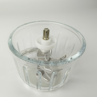 Compacte elektrische keukenmachine van 0,3 liter, multifunctionele voedselmixer, keukenmachine voor het verwerken van fruit en groenten voor baby's