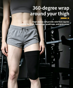Fabricant de <span class=keywords><strong>manchon</strong></span> de compression de soutien de cuisse de sport <span class=keywords><strong>pour</strong></span> hommes femmes sciatique soulagement de la douleur blessure à la jambe entraînement de course - Product Image 3
