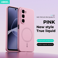 Étui de téléphone portable en silicone liquide pour Infinix HOT 60 Pro/hot 60i 4G/hot 60 Coque de protection magnétique antichoc pour téléphone