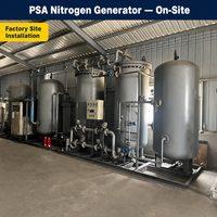 Generador de Nitrógeno PSA con 99% de Pureza, 1-1000 Nm3/hr, Generador de N2, Máquina de Gas Industrial, Directo de Fábrica