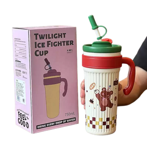 Gobelet isotherme en acier inoxydable grande capacité, design haut de gamme, nouveau modèle Big <span class=keywords><strong>Mac</strong></span>, thermos portable pour étudiants et occasions spéciales - Product Image 2