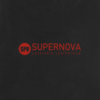 Rouleaux de similicuir Supernova en gros, motifs gravables au laser, feuilles de similicuir noir à rouge, logo personnalisé