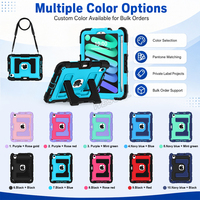 Étui en silicone PC antichoc robuste avec support, sangle d'épaule et porte-stylo pour iPad Mini 6 7 2021 2024 OEM ODM