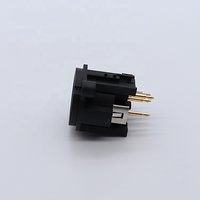 Connettore XLR a 3 pin curvo in plastica PA66 di alta qualità, maschio e femmina, con contatti in lamiera di rame e grado di protezione 125VAC