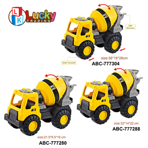 Truk Konstruksi Teknik Plastik, Kendaraan Pantai Geser, Permainan Luar Ruangan, Truk Pengaduk Semen Geser - Product Image 6