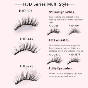 Extensions de cils individuelles, faux cils pré-coupés en segments, cils en faux vison, cils en grappes, effet naturel de salon - Product Image 6