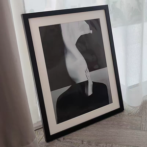 <span class=keywords><strong>Cadre</strong></span> <span class=keywords><strong>photo</strong></span> en bois MDF de style nordique moderne, 4x6'', design <span class=keywords><strong>simple</strong></span> avec verre carré pour affichage sur table, pour affiches A5 A2 A4 - Product Image 3
