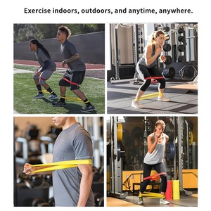 Fascia di resistenza Mini Loop in lattice di alta qualità e fasce per <span class=keywords><strong>esercizi</strong></span> Squat per l'allenamento della forza muscolare glutea da uomo e da <span class=keywords><strong>donna</strong></span> - Product Image 5