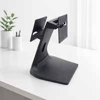 Support d'écran tactile de bureau en alliage d'aluminium de haute qualité et stable avec câble dissimulé, noir, en stock pour utilisation en point de vente