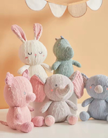Jouets en peluche mignons en gros, animaux en peluche doux pour bébé, éléphant, dinosaure, koala, cochon au crochet, idées de cadeaux pour anniversaire
