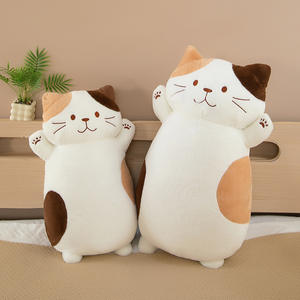 メーカー直販 可愛い猫のぬいぐるみ 抱き枕 ロングキャットフィギュア ソフトドールのようなぬいぐるみ 女の子向けおもちゃ - Product Image 3