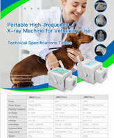 Appareil de radiographie portable pour vétérinaires, machine à rayons X haute fréquence portable, détecteur de panneau plat DR pour radiographie vétérinaire, pour hôpital vétérinaire