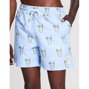 Wholesale Men's Floral Print High Waist Board <strong>Shorts</strong> Quick Dry Breathable Beach <strong>Shorts</strong> With OEM Service Waterproof Feature