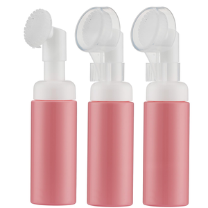 Custom 100ml & 200ml PET Plastic Foam Pump <b>Bottles</b> Mousse Silicone <b>Brush</b> Head Cosmetic Makeup Facial Cleanser Face Wash Soap - Product Image 6
