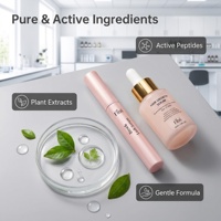 Sérum de croissance des cils testé par des dermatologues, formule aux extraits de plantes et à l'huile de ricin, résultats rapides, fabrication en marque privée, vente en gros