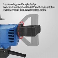 Perceuse électrique industrielle 220-240V 1200W haute puissance, perceuse à percussion filaire pour béton, bois, métal, vitesse variable avec mandrin de 16 mm