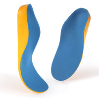 Semelles orthopédiques de sport pour enfants Rebo en matériau PU, pour jambes en X/O, soulagement du pied plat du bébé, soutien complet de la voûte plantaire, absorption des chocs
