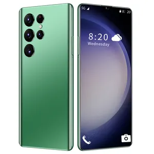 Yeni unlocked High end lüks altın S23 Ultra akıllı telefon vertue asterp cep telefonu cep telefonu deri çanta ile stokta