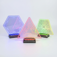 Décoration de chambre Cyberpunk virale sur TikTok - Accessoire de jeu LED en acrylique - Forme personnalisée imprimée UV - Néon futuriste multi-occasions