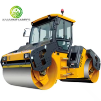Compacteur vibrant routier à double tambour de 1 tonne pour la construction routière