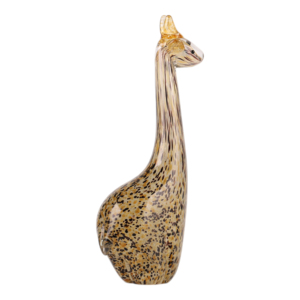 Scultura di Giraffa in Vetro, Statuetta Artistica, Ornamento Decorativo per Casa, Esposizione su Mensola o Tavolino, Design Moderno - Product Image 1