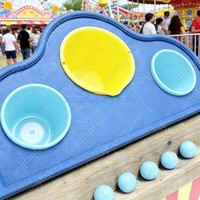Jeu de lancer de balles dans un seau pour événements commerciaux, fêtes foraines, location, extérieur, en PVC, équipement de parc d'attractions