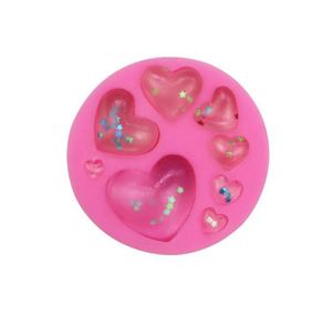 Moule en silicone pour pâte à sucre en forme de cœur, outils de pâtisserie faits main pour la décoration de gâteaux sirène, moule de poupée reborn, personnalisé OEM/ODM - Product Image 2